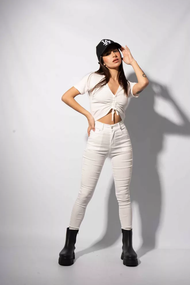 Alternative view of Q060 - Pantalon Bengalina Chupin T.Alto Bols. Jeans