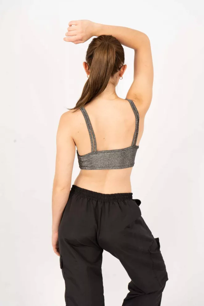 Alternative view of T541 - Top Chloe Con Doble Tira Bretel Y Espalda Baja Lurex