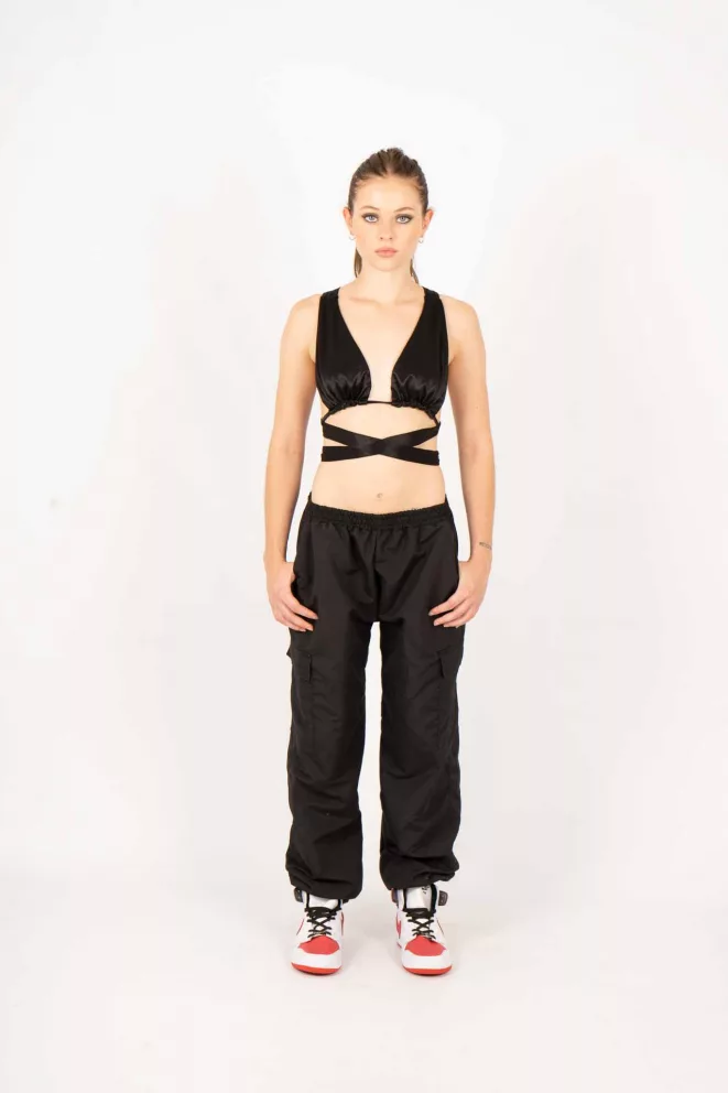 Alternative view of T535 - Top Zoella Ajustable Con Lazo Saten De Punto