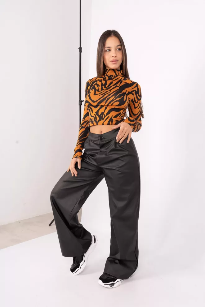 Alternative view of R170 - Polera Basica Modal Soft Estampado Zebra