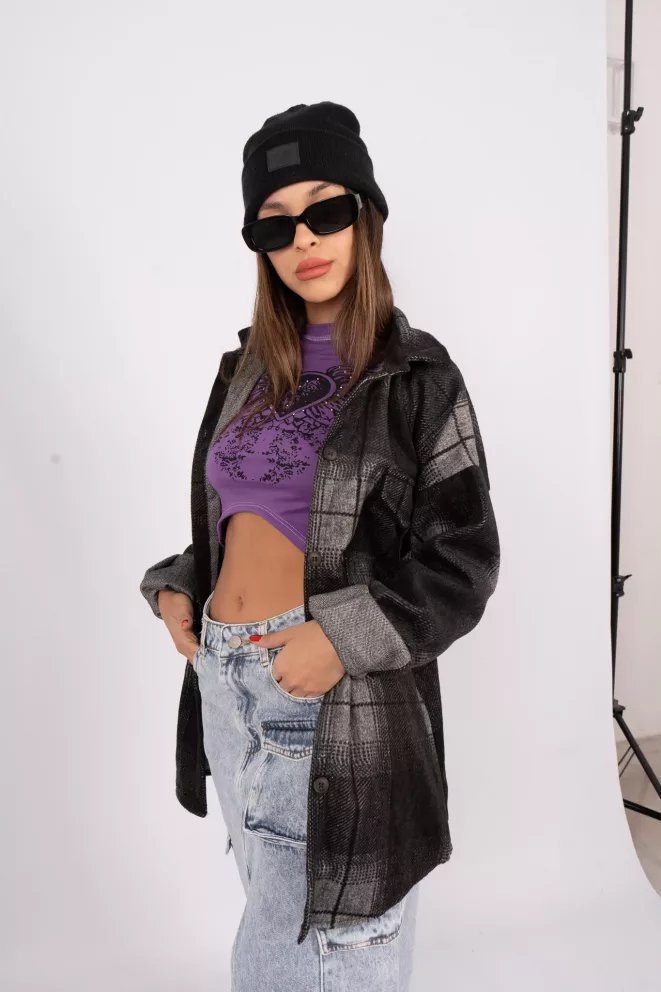 Alternative view of c063 - Camisaco Felina Paño Escoces