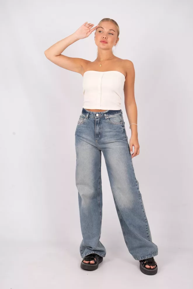 Alternative view of T661 - Strapless Inka Con Botones Morley Lycra