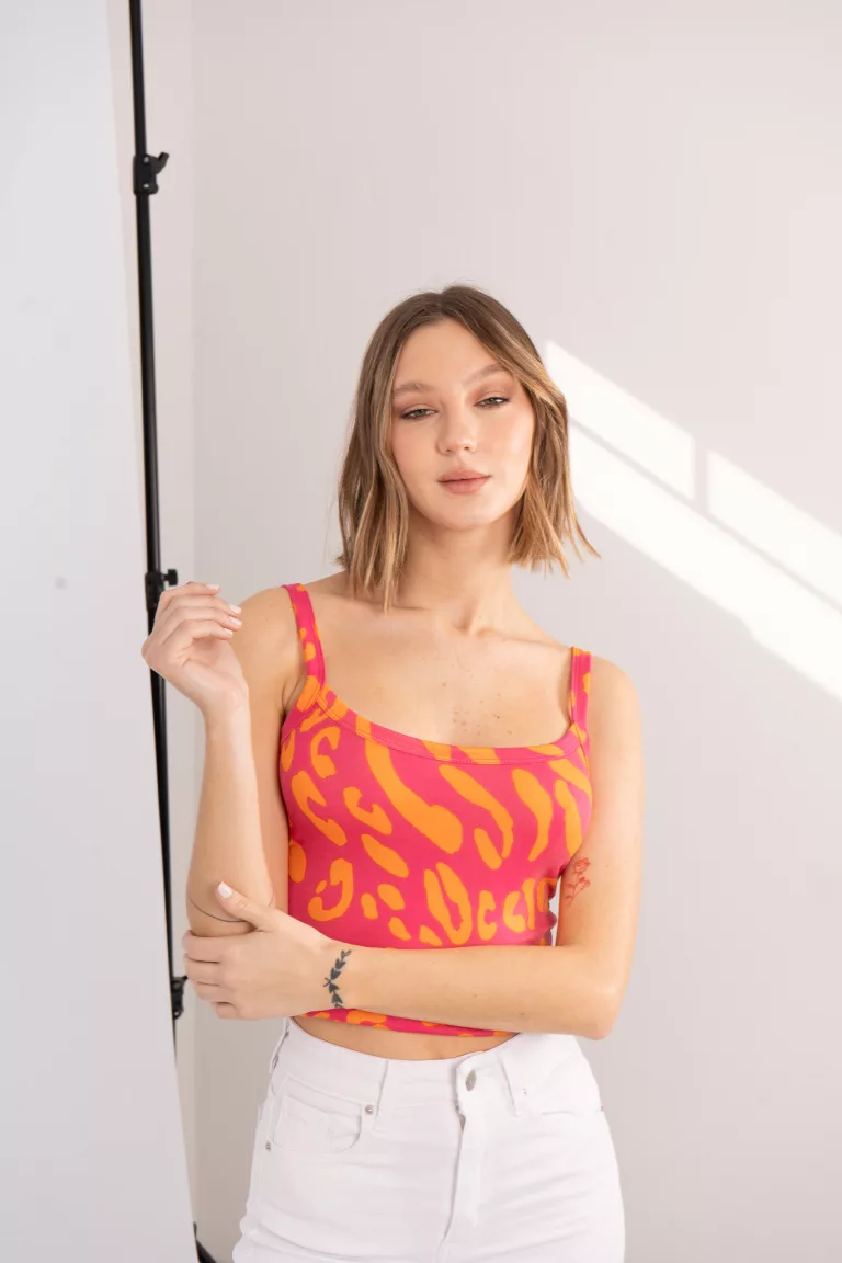 T527A - Musculosa Chill Basica Bretel Modal Soft Print