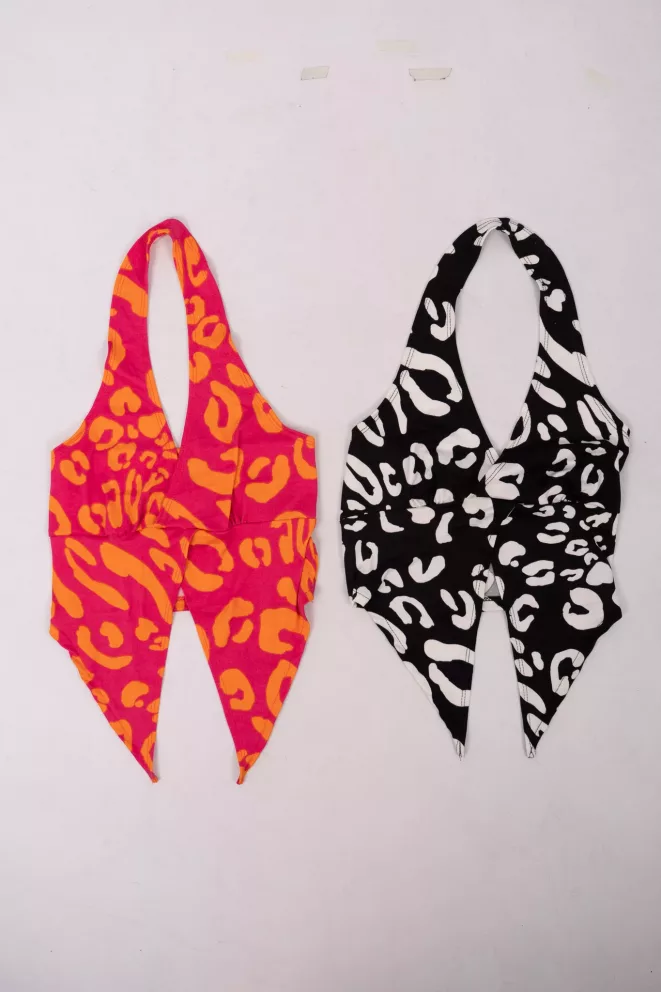 Alternative view of T594 - Top Becca Escote Cruzado Modal Soft Print