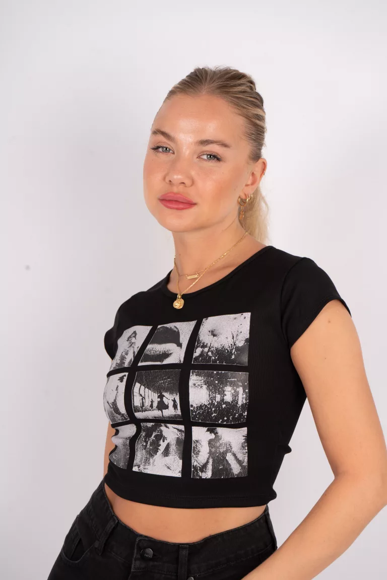 T653 - Remera Multipic Estampado Delantero  Morley Lycra