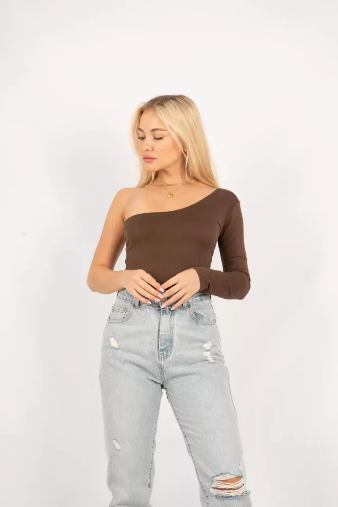 Alternative view of D084 - Body Ginebra Un Hombro Modal Soft