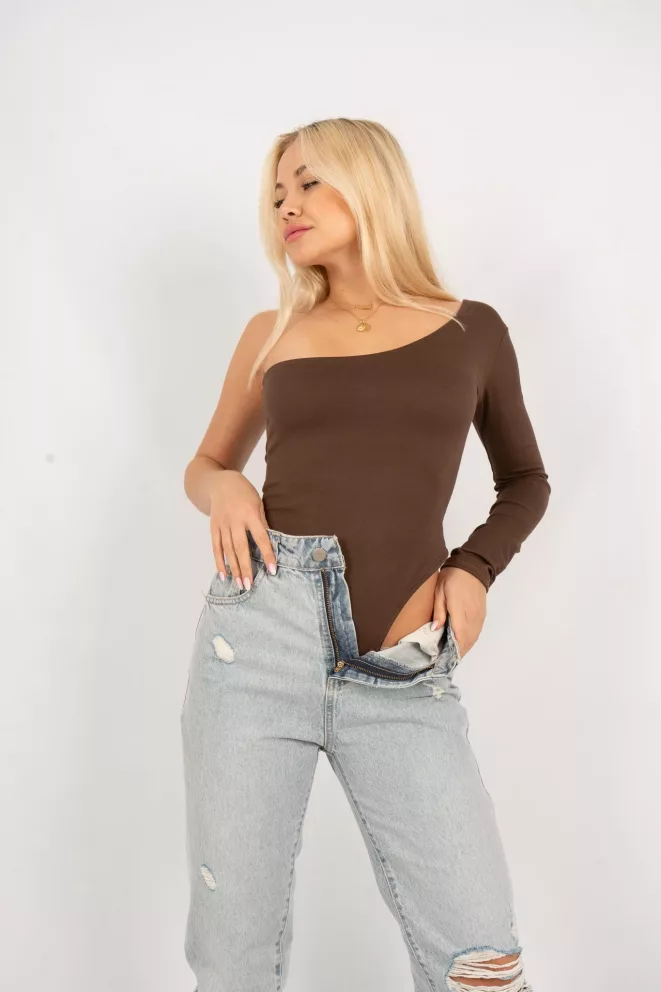 D084 - Body Ginebra Un Hombro Modal Soft