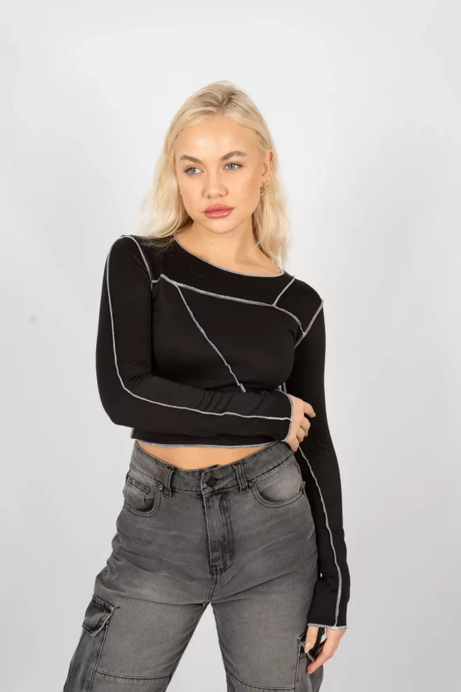 Alternative view of T701 - Camiseta Coco Costura Combinada Modal Soft