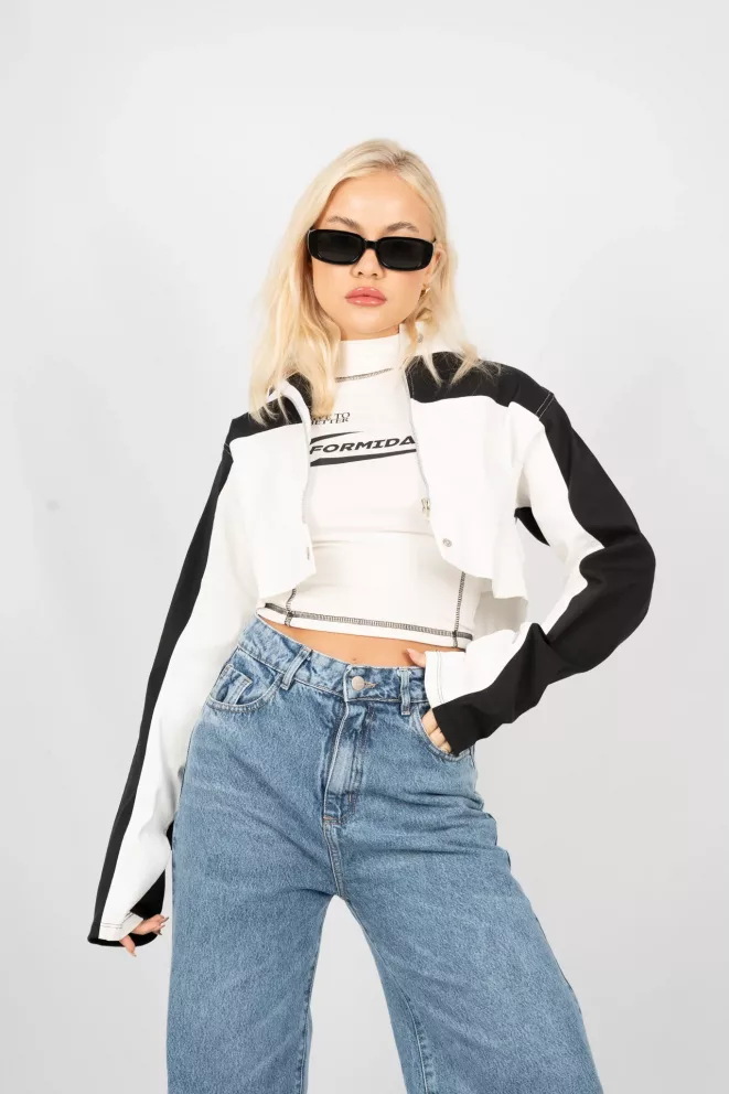 Alternative view of C112 - Chaqueta Amanda Combinada Bengalina