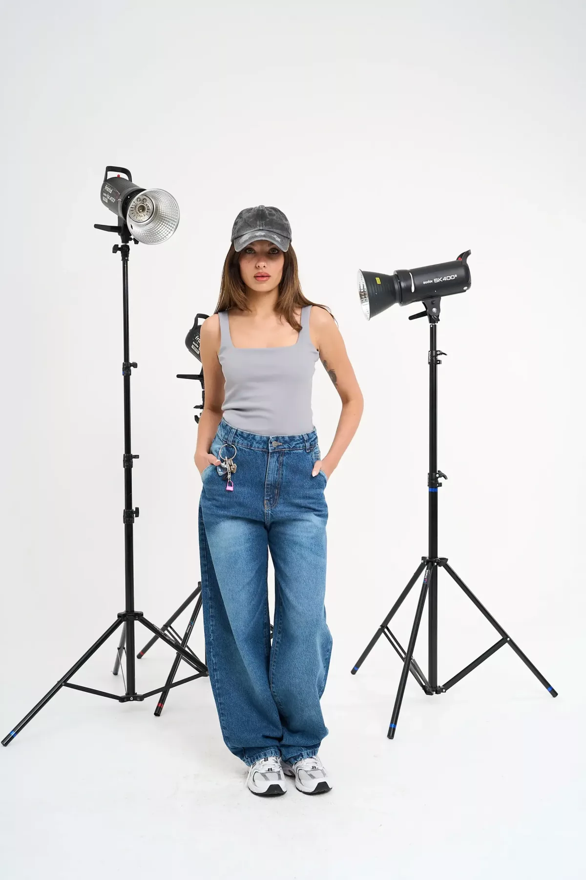 SD347 - Baggy Denim Azul Rígido (Samy)