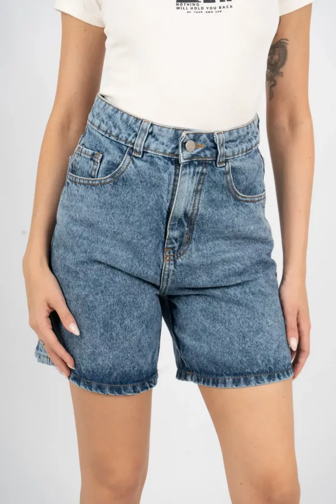 SD367 - Bermuda Denim Azul Rígido (Magda)