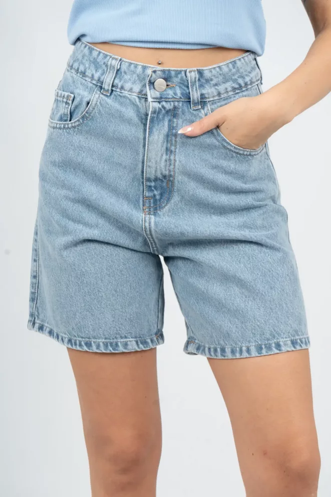 SD370 - Bermuda Denim Celeste Rígido (Odisea)