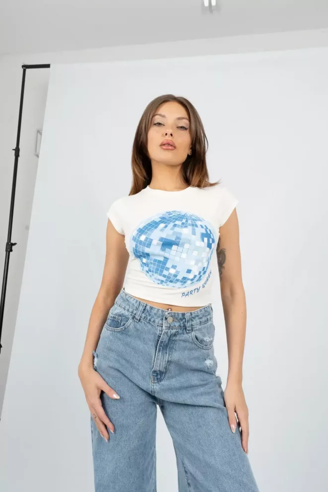 Alternative view of T587I - Remera Party Queens Estampado Delantero Morley