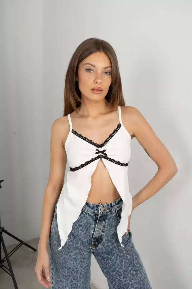 T783 - Top Naomi Punilla En Pico Microfibra