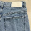 SD389 - Short Denim Desflecado Roturas con Bigotes Rígido (Alene) - Imagen 3