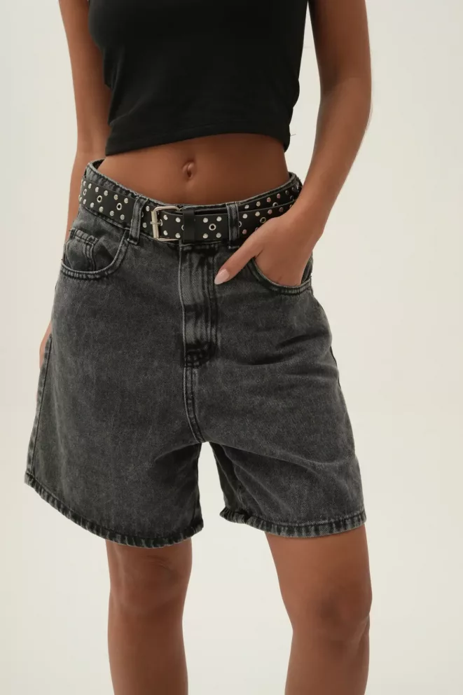 SD382 - Bermuda Denim Gris Rigido (Felicia)