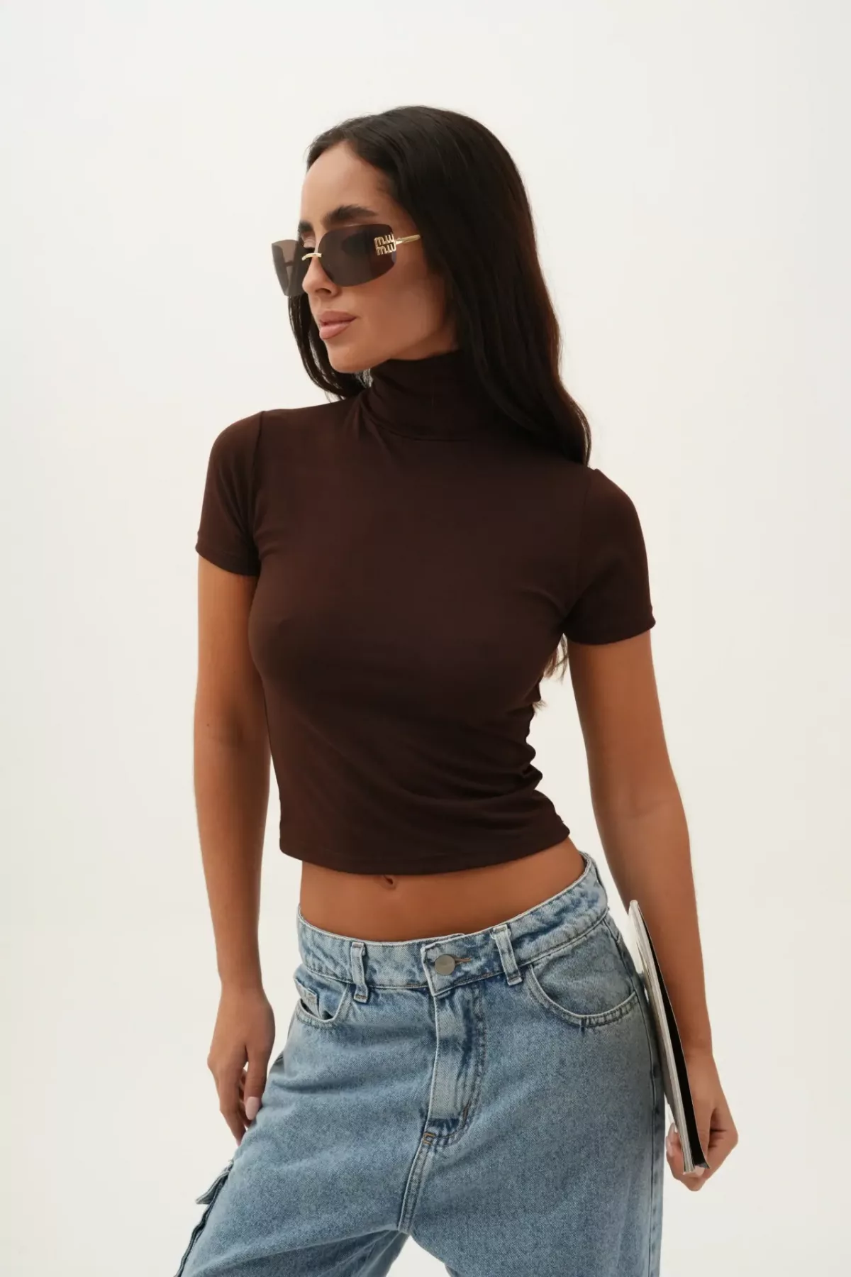T247M - Top New Aime Basic Cuello Alto Modal Soft