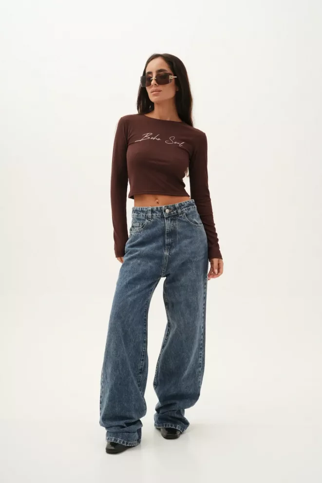 SD388 - Wide Leg Denim Azul Marino Rígido (Emma)