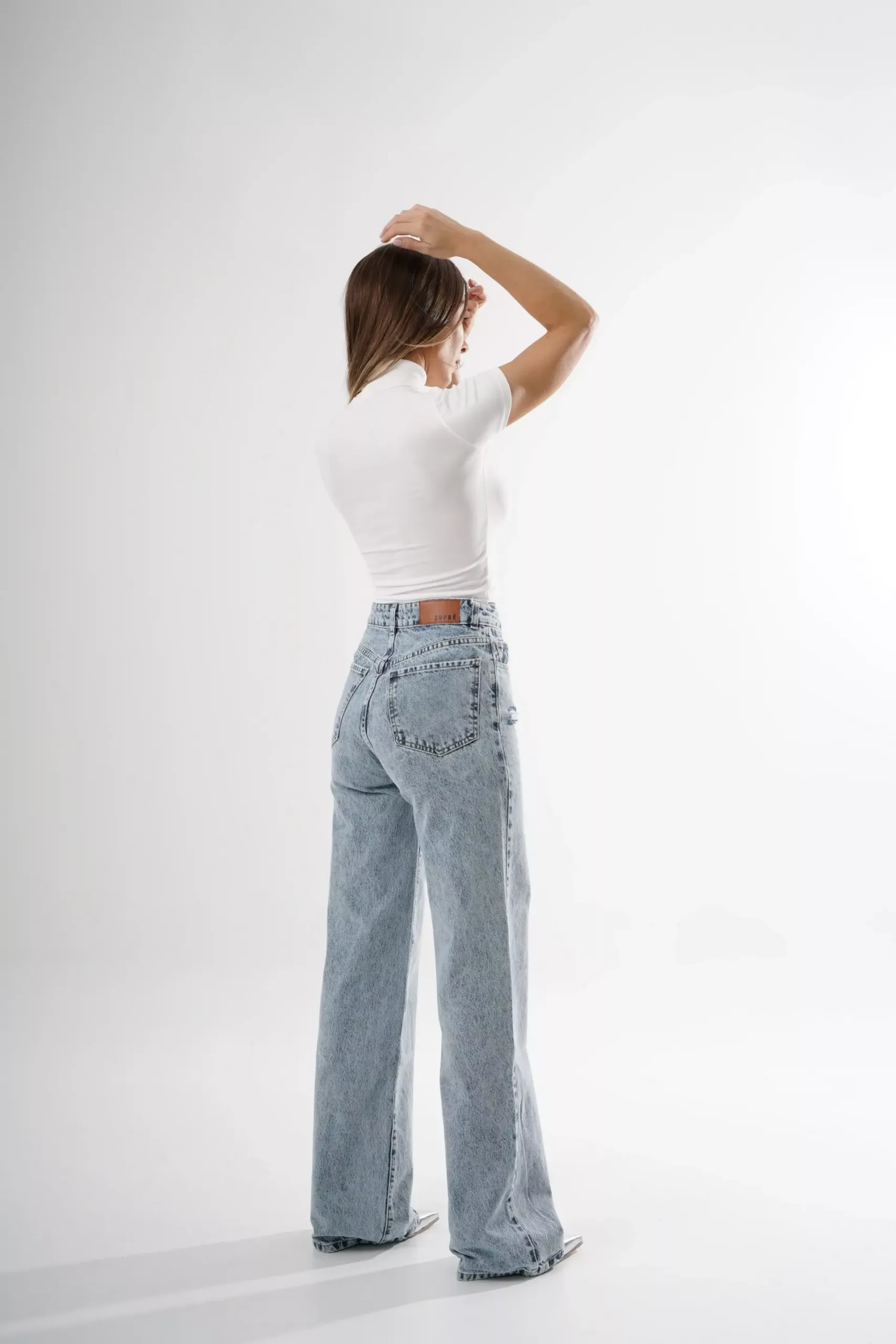 SD332 - Wide Leg Con Roturas Nevado Rígido (Clara) - Imagen 2