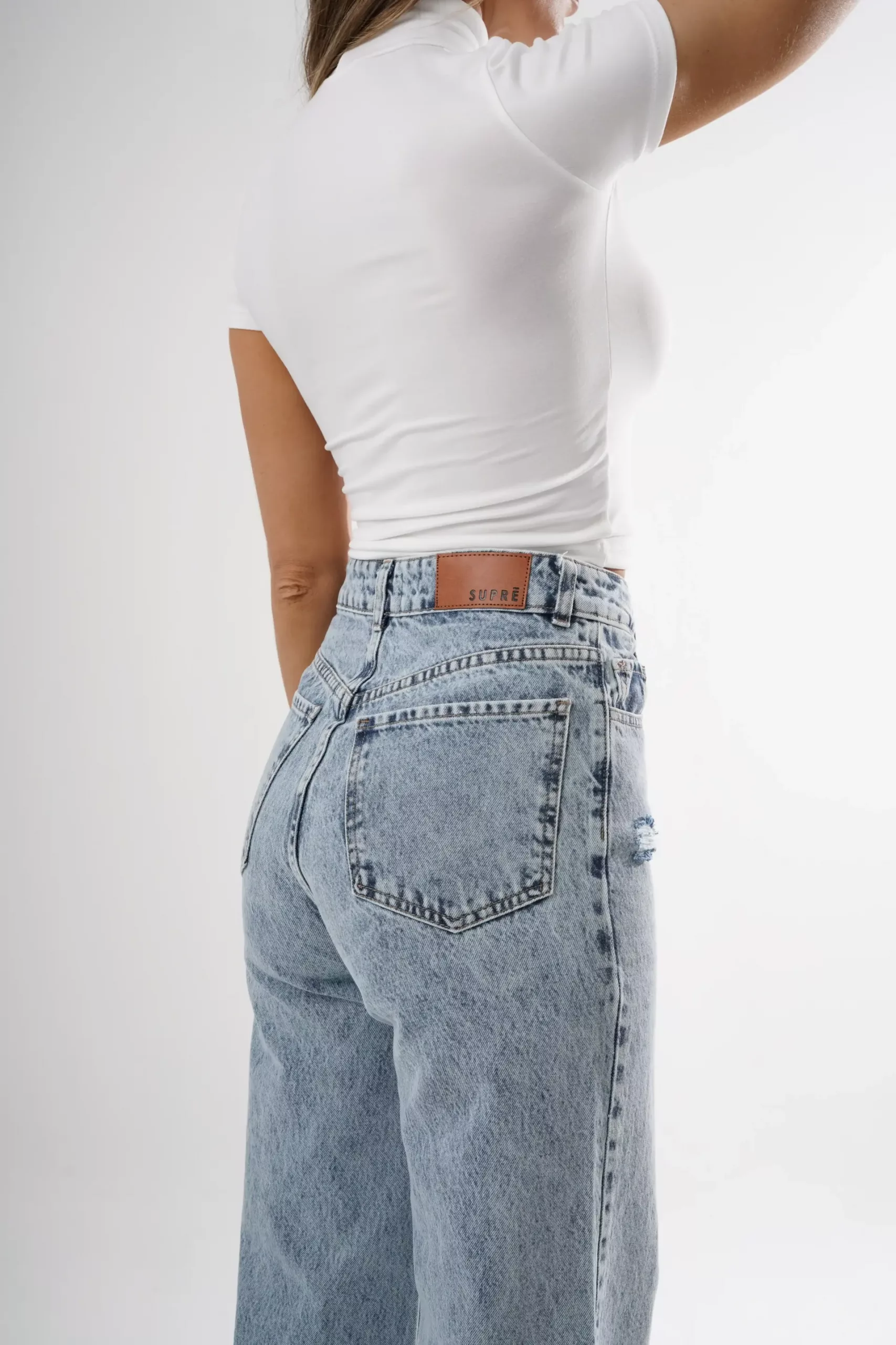 SD332 - Wide Leg Con Roturas Nevado Rígido (Clara) - Imagen 3