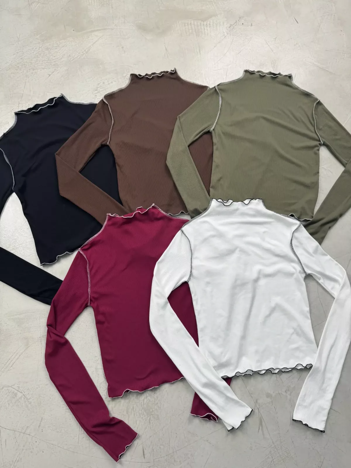 T299B - Polera Mercy Costura Contratono Morley Brush