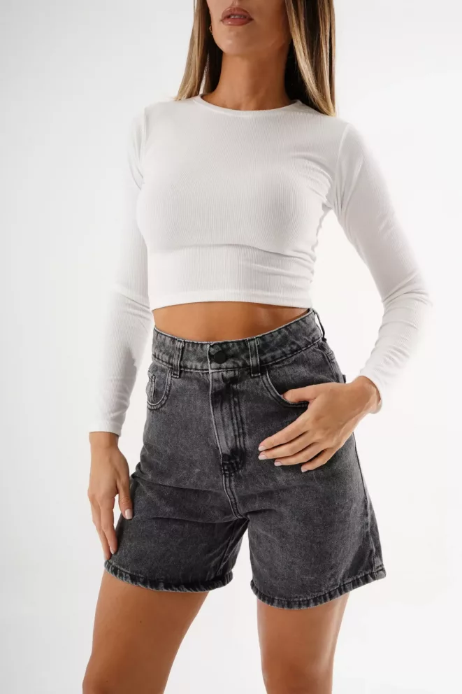 SD382 - Bermuda Denim Gris Rigido (Felicia)