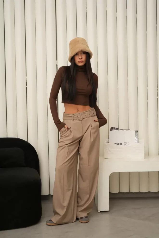 Impw205 - Pantalon Quena Full Lenght Sastrero Con Cinto