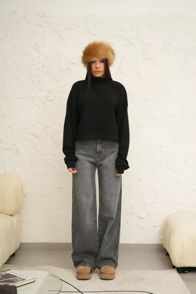 B095B - Sweater Teddy Con Puño Waffle Lanilla
