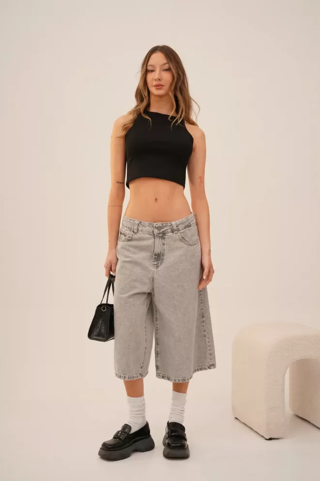 Alternative view of SD430 -  Bermuda Baggy Denim Gris Rígido (Sheila)
