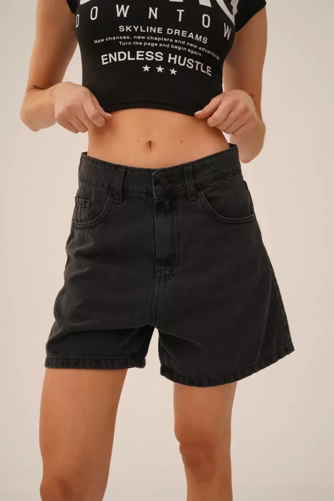 Alternative view of SD425 -  Bermuda Denim Negro Rígido (Alba)
