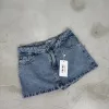 SD431 - Mini Skort Tiro Bajo Denim Celeste Rígido (Florencia)