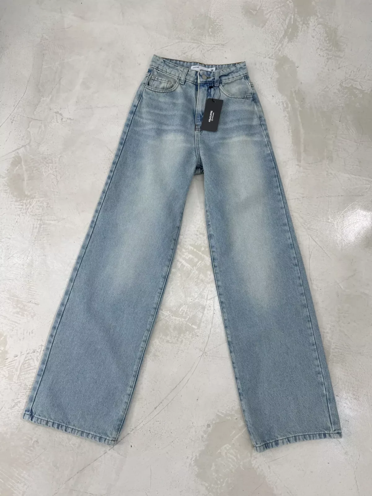 SD436 - Wide Leg Denim Oxido Claro Rígido (Shiloh)
