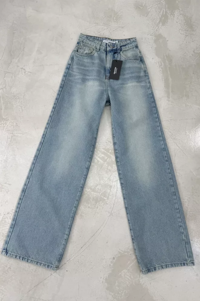 SD436 - Wide Leg Denim Oxido Claro Rígido (Shiloh)