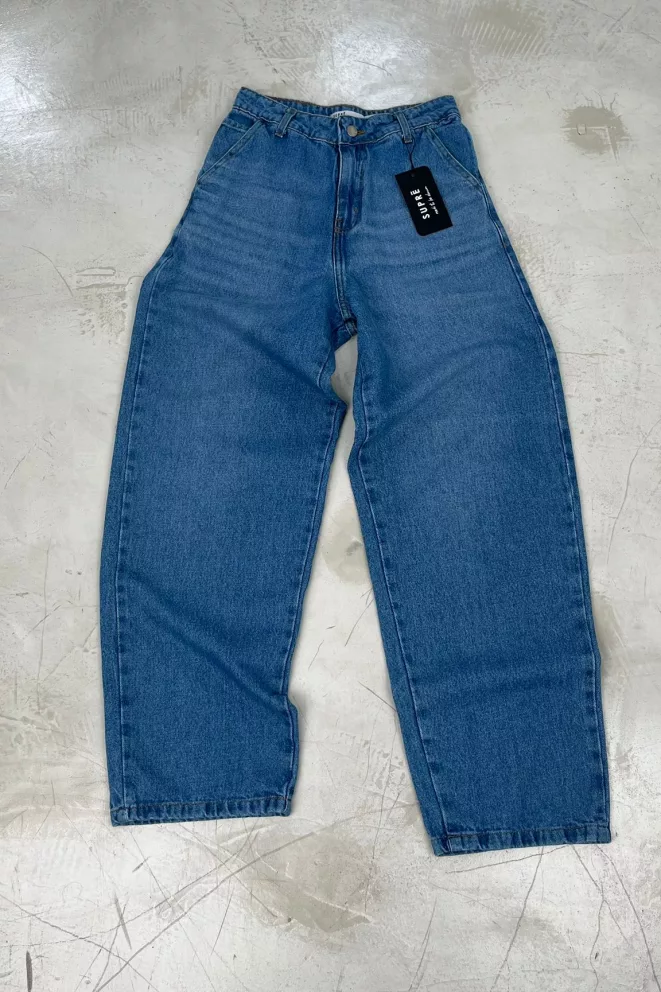 SD442 - Baggy Denim Azul Rígido (Kami)