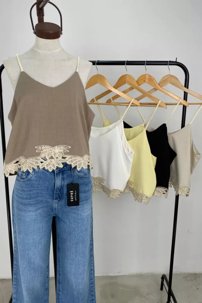 IMPS304 - Musculosa Alexandria Bretel Bordado