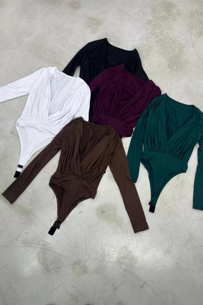 D095 - Body Marcel Escote Cruzado Modal Soft