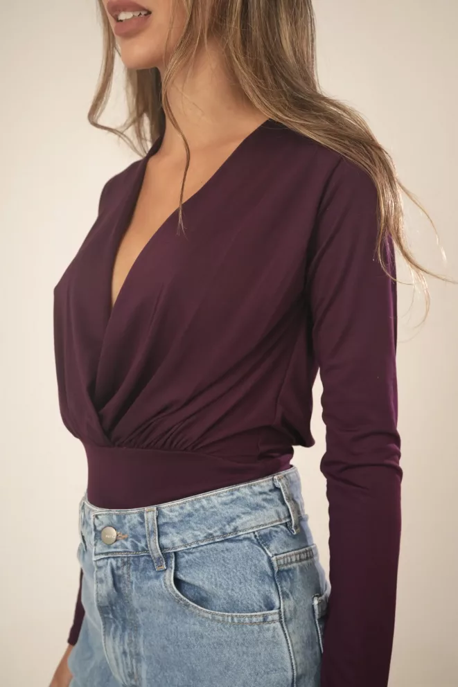 Alternative view of D095 - Body Marcel Escote Cruzado Modal Soft