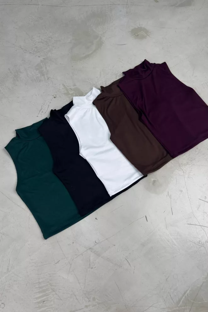 Alternative view of T544I - Top Buffy Con Forreria Cuello Alto Modal Soft