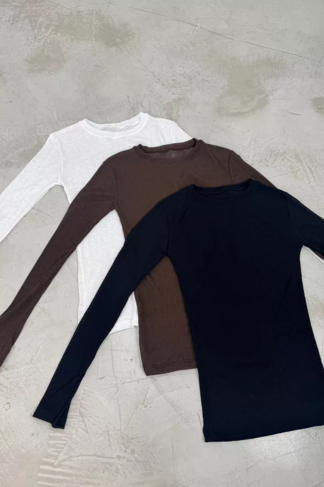 Alternative view of R212 - Camiseta Cenvia Cuello Redondo Basico Punto Flame