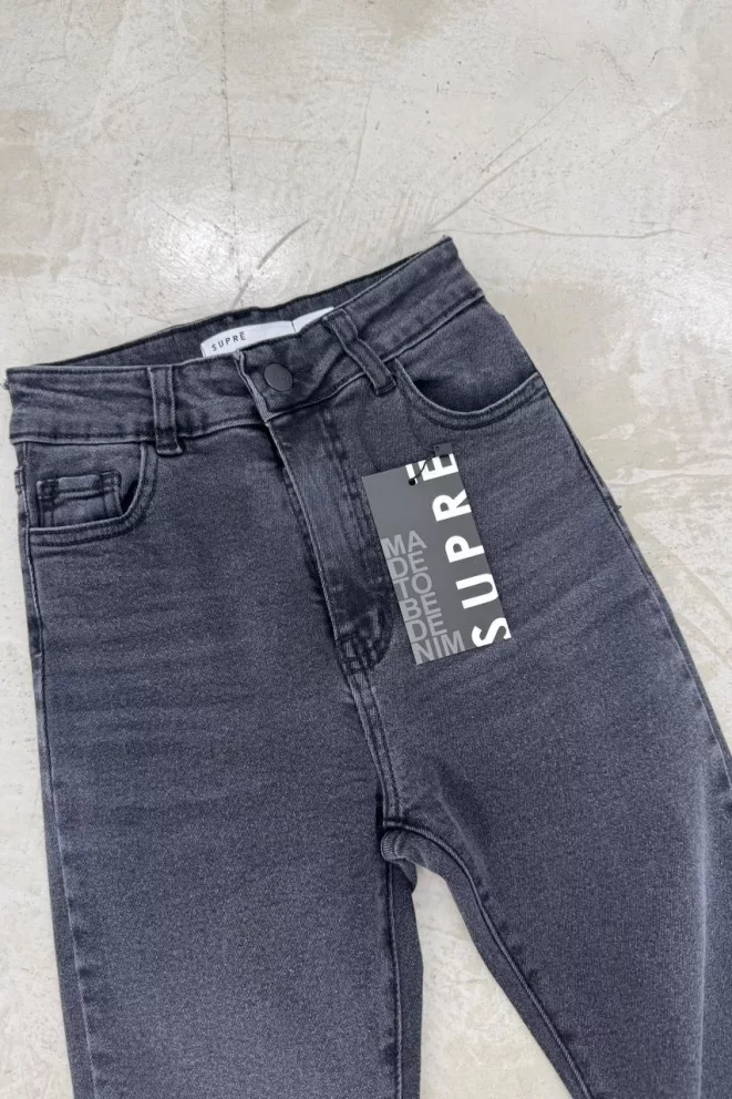 Alternative view of SD462 - Jean Skinny Gris Oscuro Elastizado (Alvin)