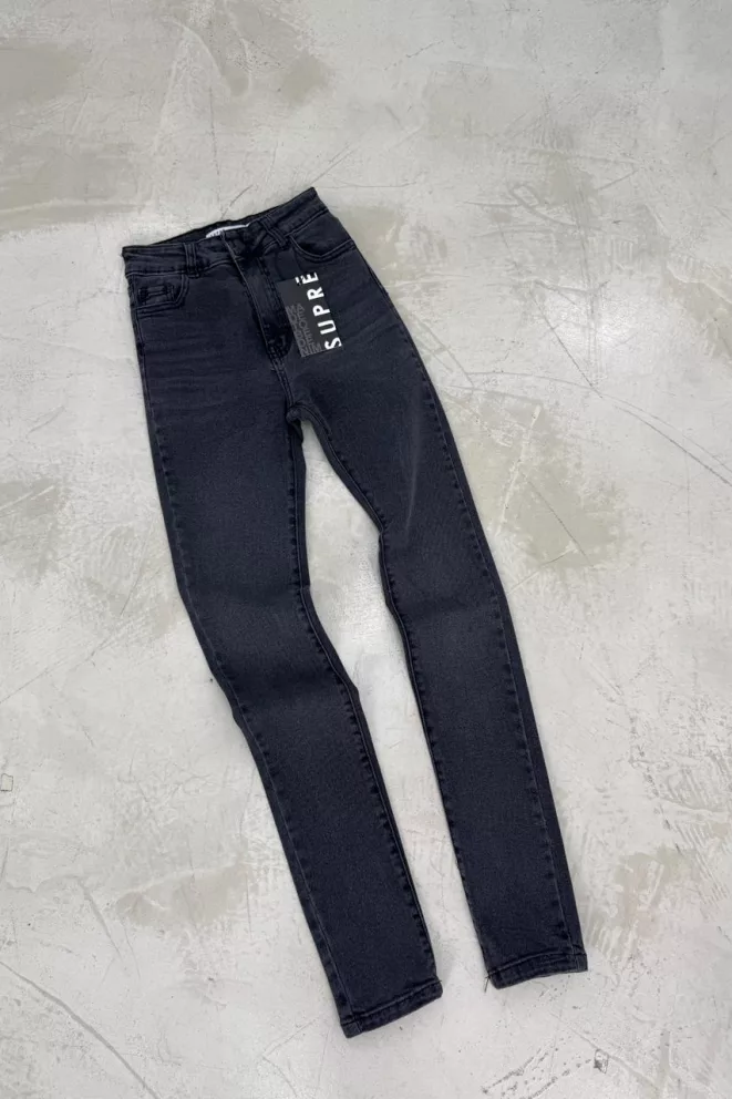 SD462 - Jean Skinny Gris Oscuro Elastizado (Alvin)