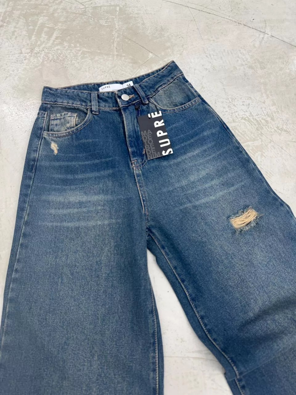 SD466 - Wide Leg Oxido Con Roturas (Orvyn) - Imagen 2