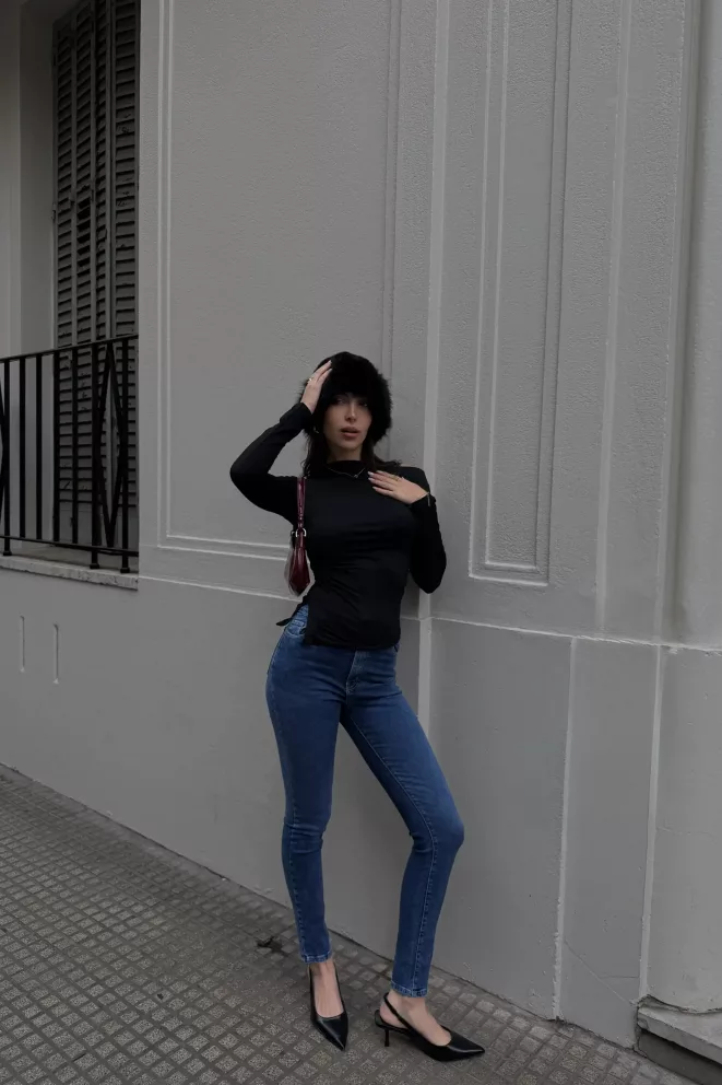 SD459 - Jean Skinny Azul Elastizado (Zerina)