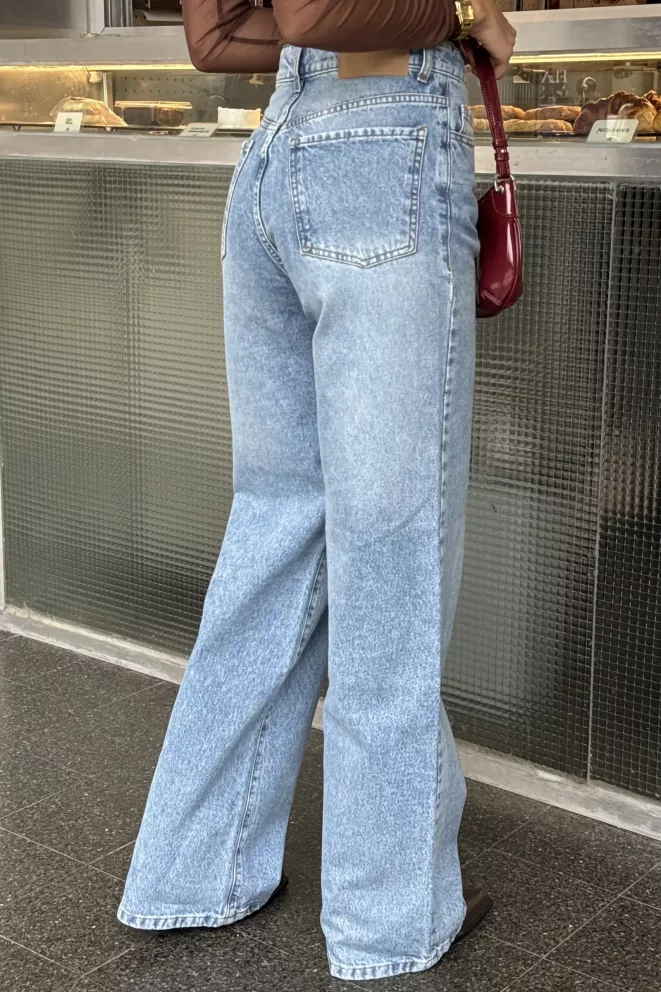 Alternative view of SD467 - Wide Leg Denim Celeste Rigido (Neravi)
