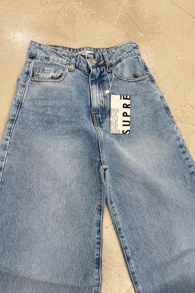 Alternative view of SD467 - Wide Leg Denim Celeste Rigido (Neravi)