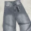 SD475 - Wide Leg Denim Rigido Gris Localizado (Virel) - Imagen 2