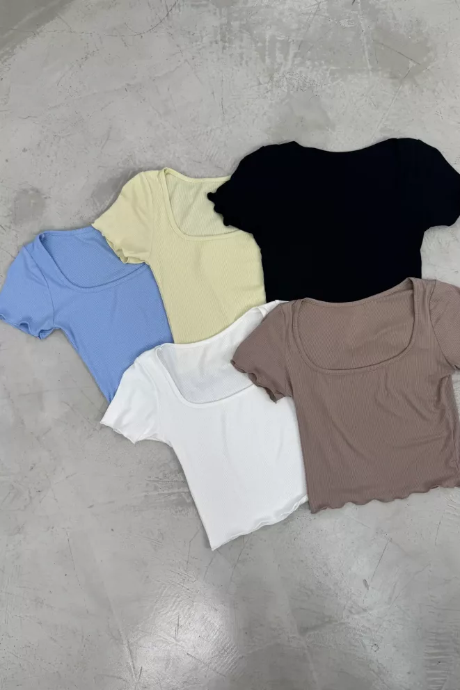 Alternative view of T391D - Remera Rufi Escote Cuadrado Morley
