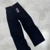SD478 - Wide Leg Denim Negro Rígido (Vittoria)