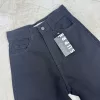 SD478 - Wide Leg Denim Negro Rígido (Vittoria) - Imagen 2