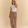 Q105 - Pantalon Bombacho Althea Con Bolsillos Cuadrille